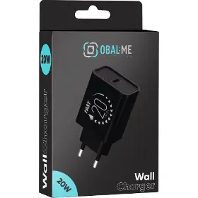 Nabíječka do sítě - Obal:Me USB-C 20W Black - 4