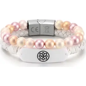 Platobný náramok - Carneo Fashion náramok Snow rose S - 2