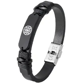 Platobný náramok - Carneo Fashion náramok Iron spirit black - 1