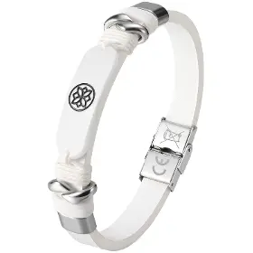 Platobný náramok - Carneo Fashion náramok Lunea white - 1