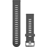 Garmin Quick Release 20mm silikon Šedý (Střibrná přezka)