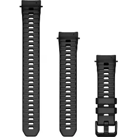 Řemínek na hodinky - Garmin 20mm Silicone band Instinct E 40mm Black - 1