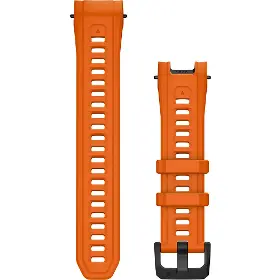 Řemínek na hodinky - Garmin 22mm Silicone band Instinct 3 45mm Ember Orange - 1