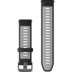 Řemínek na hodinky - Garmin Forerunner 22mm Black/Powder Grey (Přezka Slate) - 2