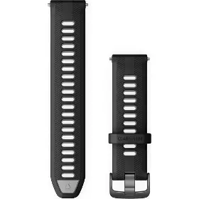 Řemínek na hodinky - Garmin Forerunner 22mm Black/Powder Grey (Přezka Slate) - 1