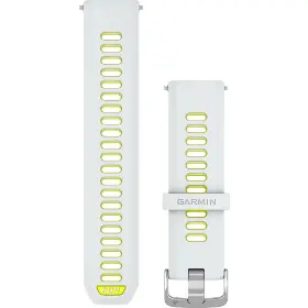 Řemínek na hodinky - Garmin Forerunner 22mm Whitestone/Amp Yellow (Přezka Silver) - 1