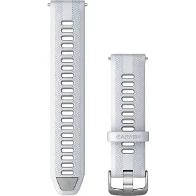 Řemínek na hodinky - Garmin Forerunner 22mm Whitestone/Powder Grey (Přezka Silver) - 1