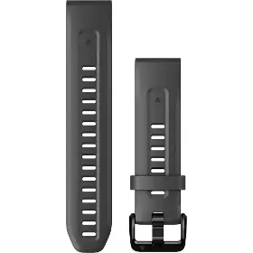 Řemínek na hodinky - Garmin QuickFit 20mm silikon Tmavě Šedý - 1