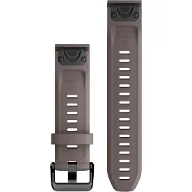 Řemínek na hodinky - Garmin QuickFit 20mm silikon Hnědý - 2