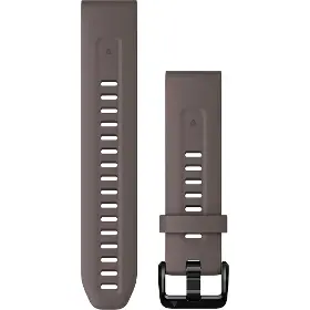 Řemínek na hodinky - Garmin QuickFit 20mm silikon Hnědý - 1