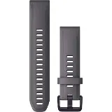 Garmin QuickFit 20mm silikon Tmavě Šedý (Přezka Amethyst)