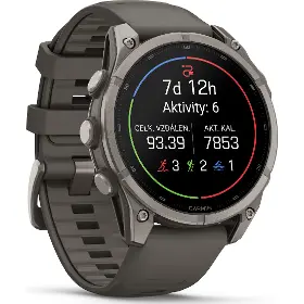 Smart hodinky - Garmin fēnix 9 47mm AMOLED Titanium Pebble Gray - 3