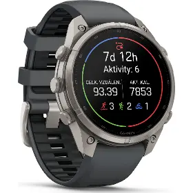 Smart hodinky - Garmin fēnix 9 Pro 47mm AMOLED Titanium Graphite/Black - 3