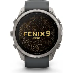 Smart hodinky - Garmin fēnix 9 Pro 51mm AMOLED inReach Titanium Graphite/Black - 2