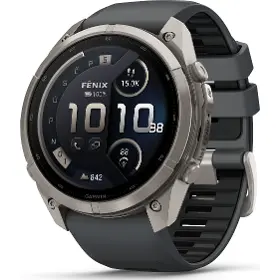Smart hodinky - Garmin fēnix 9 Pro 51mm AMOLED inReach Titanium Graphite/Black - 1