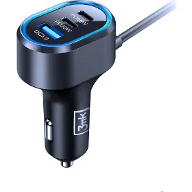 Nabíječka do auta - 3MK Double Car Charger 135W PD - 4