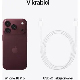 Mobilní telefon - Apple iPhone 18 Pro 512GB Burgundy - 10