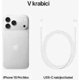 Mobilný telefón - Apple iPhone 18 Pro Max 1TB Silver - 3