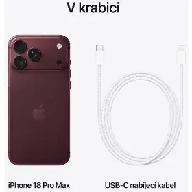Mobilní telefon - Apple iPhone 18 Pro Max 1TB Burgundy - 3
