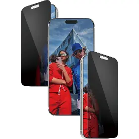 Ochranné sklo - PanzerGlass UWF 2-Way Privacy s aplikátorem pro iPhone 18 Pro, černá - 1