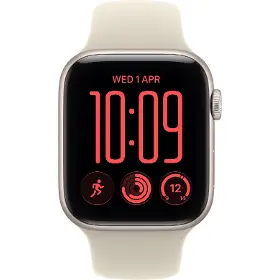 Smart hodinky - Apple Watch SE 3 GPS 40mm Starlight Aluminium Case with Sand Sport Band - S/M - 2