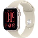 Apple Watch SE 3 GPS 40mm Starlight Aluminium Case with Sand Sport Band - M/L