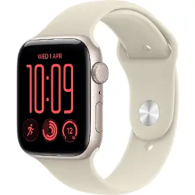 Smart hodinky - Apple Watch SE 3 GPS 40mm Starlight Aluminium Case with Sand Sport Band - M/L - 1