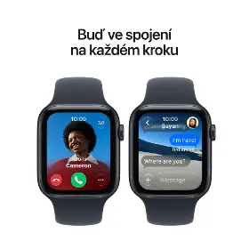 Smart hodinky - Apple Watch SE 3 GPS 40mm Midnight Aluminium Case with Navy Blue Sport Band - S/M - 5
