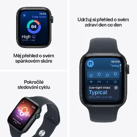Smart hodinky - Apple Watch SE 3 GPS 44 mm Starlight Aluminium Case with Sand Sport Band - M/L - 3