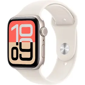 Smart hodinky - Apple Watch SE 3 GPS + Cellular 40 mm Starlight Aluminium Case with Sand Sport Band - S/M - 1