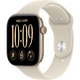 Apple Watch Series 12 GPS 42mm Light Gold Aluminium Case with Sand Sport Band - S/M
