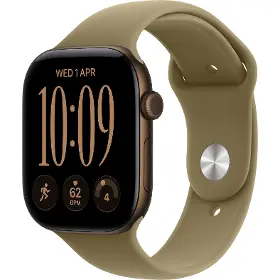 Smart hodinky - Apple Watch Series 12 GPS 42mm Dark Bronze Aluminium Case with Olive Sport Band - M/L - 1