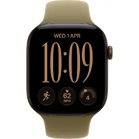 Smart hodinky - Apple Watch Series 12 GPS 46mm Dark Bronze Aluminium Case with Olive Sport Band - M/L - 2