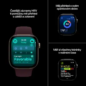 Smart hodinky - Apple Watch Series 12 GPS + Cellular 42mm Space Grey Aluminium Case with Navy Blue Sport Band - S/M - 5