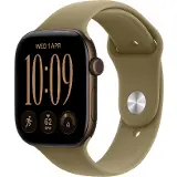 Apple Watch Series 12 GPS + Cellular 42mm Dark Bronze Aluminium Case with Olive Sport Band - S/M