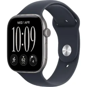 Smart hodinky - Apple Watch Series 12 GPS + Cellular 46mm Space Grey Aluminium Case with Navy Blue Sport Band - S/M - 1