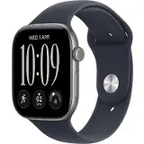 Apple Watch Series 12 GPS + Cellular 46mm Space Grey Aluminium Case with Navy Blue Sport Band - M/L