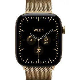Smart hodinky - Apple Watch Series 12 GPS + Cellular 42mm Radiant Gold Titanium Case with Radiant Gold Milanese Loop - 2