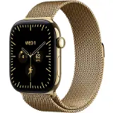 Apple Watch Series 12 GPS + Cellular 42mm Radiant Gold Titanium Case with Radiant Gold Milanese Loop