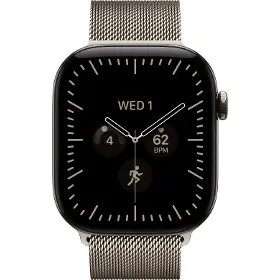 Smart hodinky - Apple Watch Series 12 GPS + Cellular 46mm Natural Titanium Case with Natural Milanese Loop - S/M - 2