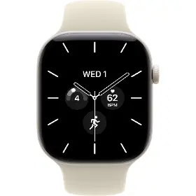 Smart hodinky - Apple Watch Series 12 GPS + Cellular 42mm Pearl White Ceramic Case with Sand Sport Band - S/M - 2