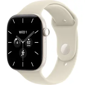 Smart hodinky - Apple Watch Series 12 GPS + Cellular 42mm Pearl White Ceramic Case with Sand Sport Band - M/L - 1