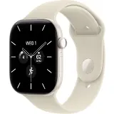 Apple Watch Series 12 GPS + Cellular 46mm Pearl White Ceramic Case with Sand Sport Band - M/L