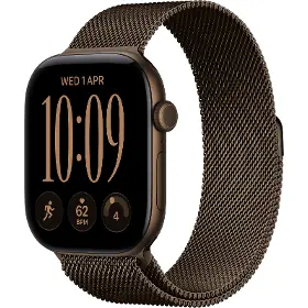 Smart hodinky - Apple Watch Series 12 GPS + Cellular 42mm Dark Bronze Aluminium Case with Dark Bronze Milanese Loop - 1
