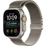 Apple Watch Ultra 4 GPS + Cellular 49mm Natural Titanium Case with Natural Titanium Milanese Loop - S