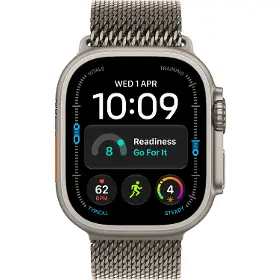 Smart hodinky - Apple Watch Ultra 4 GPS + Cellular 49mm Natural Titanium Case with Natural Titanium Milanese Loop - L - 2