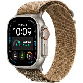 Smart hodinky - Apple Watch Ultra 4 GPS + Cellular 49mm Natural Titanium Case with Desert Alpine Loop - M - 1