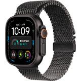 Apple Watch Ultra 4 GPS + Cellular 49mm Black Titanium Case with Black Titanium Milanese Loop - M