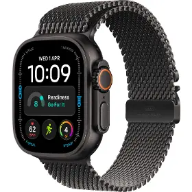 Smart hodinky - Apple Watch Ultra 4 GPS + Cellular 49mm Black Titanium Case with Black Titanium Milanese Loop - M - 1