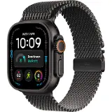 Apple Watch Ultra 4 GPS + Cellular 49mm Black Titanium Case with Black Titanium Milanese Loop - L